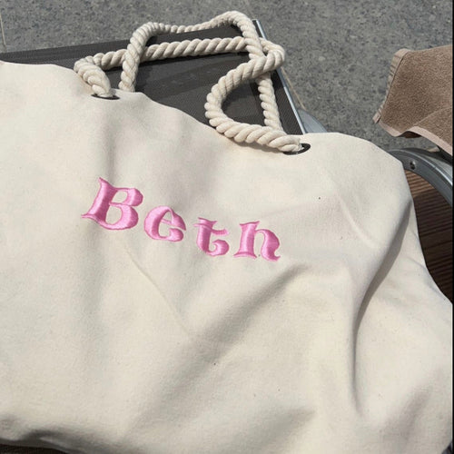 Personalised beach bag